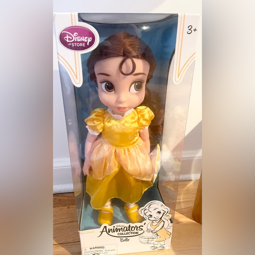 NIB Disney Animators' Collection Princess Belle Gold Dress 16”